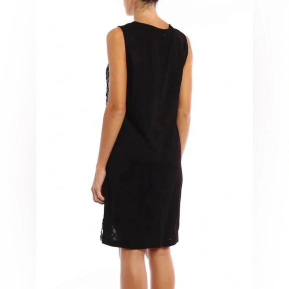 Diane Von Furstenberg Knee Length Sequined Black Dress Women Size Small - Picture 3 of 11